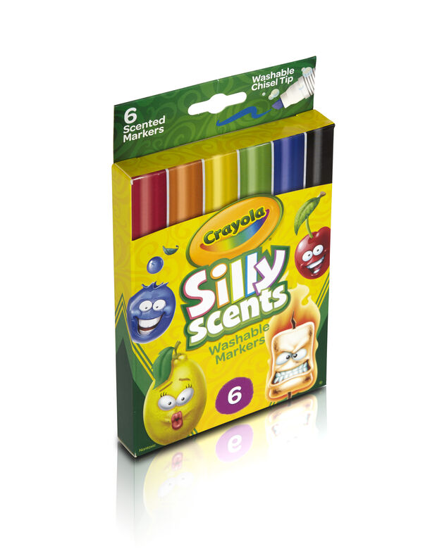 Silly Scents Chisel Tip Markers, Sweet Scents, 6 Count